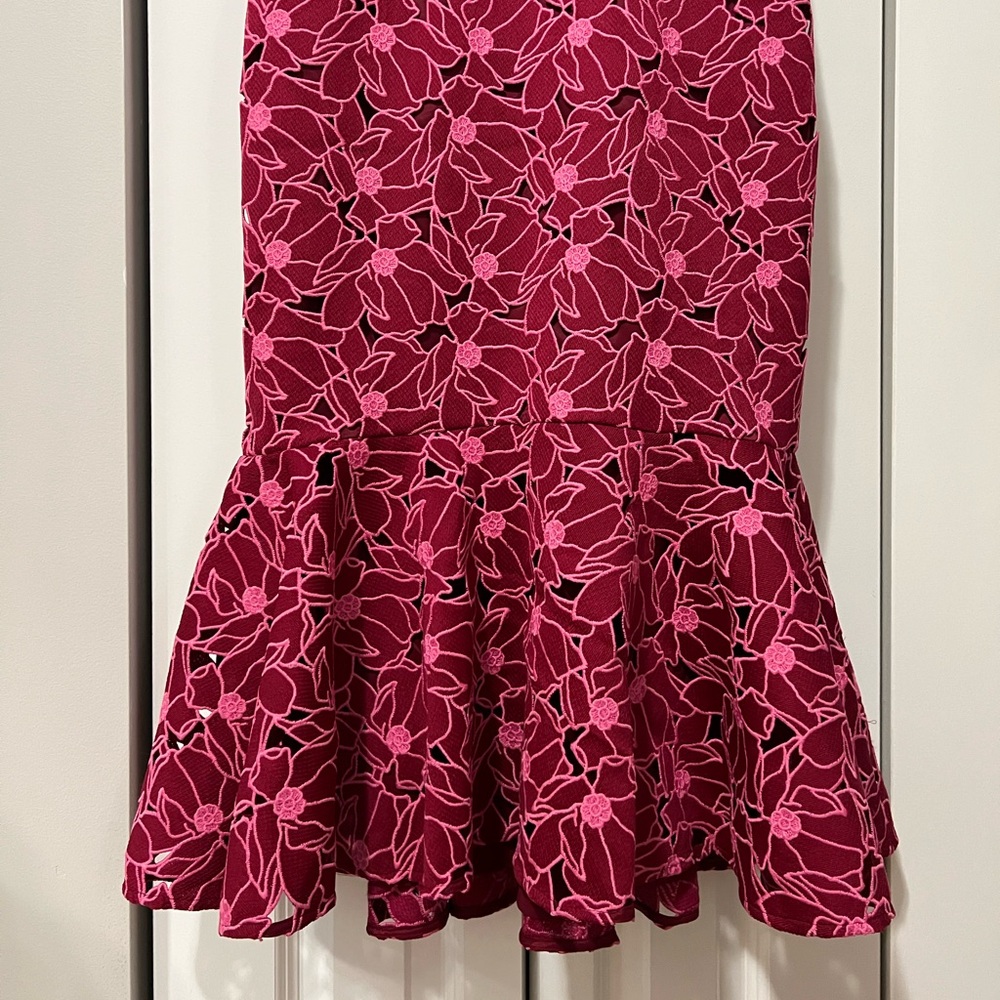 J.Crew Pink Eyelet Midi Dress w/ Flounce Hem (Size 6) - Picture 6 of 12